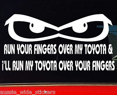 $6.90 • Buy Funny Stickers For TOYOTA 4x4 Ute Jdm Car Accessories RUN MY 200mm