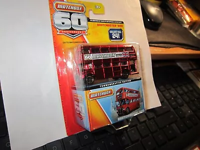 2013 Matchbox 60th Anniversary #4 Routemaster Bus Double Decker Red Chase • $27.99