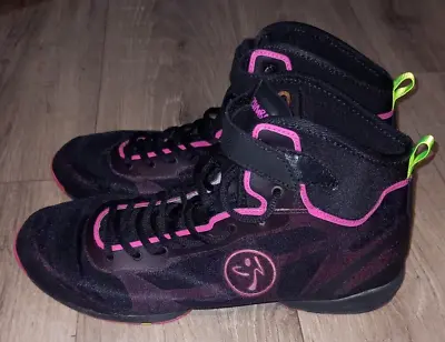 Zumba Flex II High Black/Pink Trainers EU 43 US 11 • £24.99