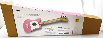 Loog Mini Acoustic Guitar For Children & Beginners - Pink NEW • $79.99