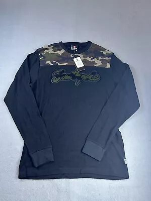 Southpole Shirt Mens Medium Black Camo Waffle Knit Thermal NWT Long Sleeve • $17.99