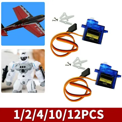 £4.99 • Buy 12 Mini SG90 SG-90 Gear 9g Micro Servo For RC Airplane Helicopter Car Boat Robot