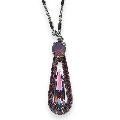 Mariana Necklace Pendant Wildberry/ Misty Coll. Gorgeous Cyclamen Opal Ameth... • $129