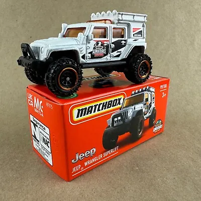 Matchbox Power Grabs Jeep Wrangler Superlift White 99/100 2022 1:64 Diecast Car • $2.99