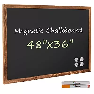  Magnetic Chalkboard Black Board 48 X 36 Extra Large Chalk Board Blackboard  • $138.73