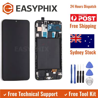 LCD OLED Display Digitizer Touch Screen With Frame For Samsung Galaxy A30 A305 • $79.95