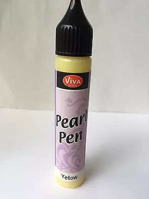 Viva Decor VD116220201 Pearl Pen 25ml - Yellow - NEW • $6