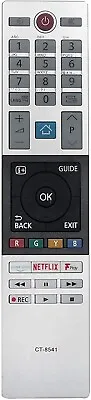 £4.50 • Buy Toshiba Ct-8541 Remote Control Replacement For Netflix + Prime Buttons Smart Tv
