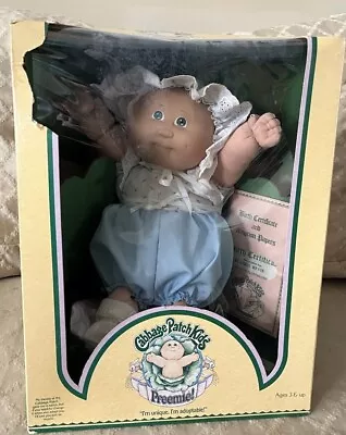 Cabbage Patch Kids Doll Preemie W/original Box Papers - Coleco Vintage 1983 • $48