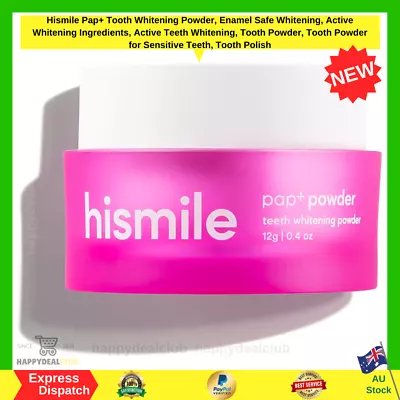 Hismile Pap+ Tooth Whitening Powder Enamel Safe Whitening Active Whitening AU • $29.99