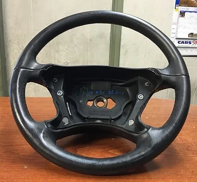 Mercedes SL500 SL550 SL55 SL600 SL63 SL65 Black Leather Steering Wheel OEM • $65