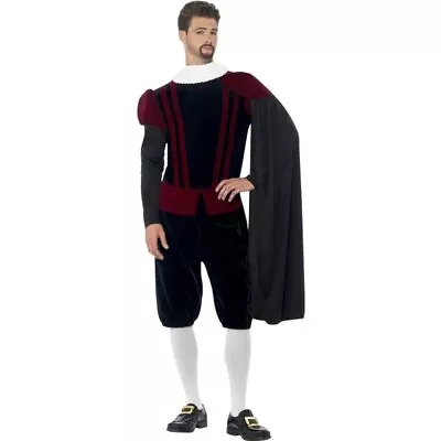 Smiffys Deluxe Tudor Lord Costume Black (Size M) (US IMPORT) • £37.55