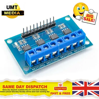 4 Bit L9110S H-bridge DC Stepper Motor Driver Controller Board For Arduino • £5.05