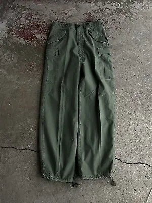 Vintage Vietnam Army Military Flight Pilot Distressed Worn Cargo Pants Chinos US • $175