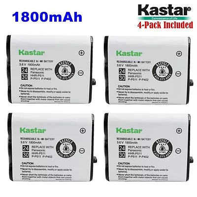 Kastar HHR-P511/HHR-P402Cordless Phone Battery 3.6V 1800mAh For Type 24 &Type 30 • $27.99