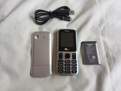 £14.99 • Buy TTsims TT130 Dual 2 Sim Mobile Phone, Camera Bluetooth Twin Blue/silver, Grade B