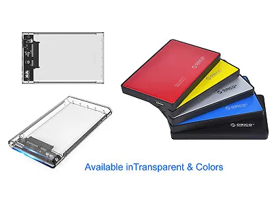 $19.99 • Buy ORICO 2.5 Inch SATA USB 3.0 External Hard Drive HDD SSD Enclosure Case Tool Free
