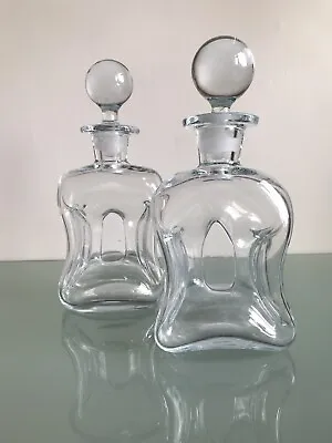 Holmegaard Glass Snapse-Doctor Decanter Jacob Bang Danish Kluk Kluk Bottle Flask • £99.99