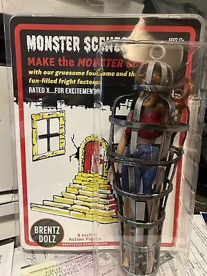 1970’s Custom Monster Scenes Hanging Cage 8” Action Figure-Brunette  BrentzDolz • $32.99