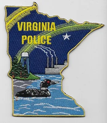 State Shaped Virginia Police State Minnesota MN Patch • $7.99