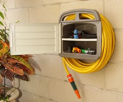 Garden Hose Storage Hanger With Accessories Compartment • £18.68