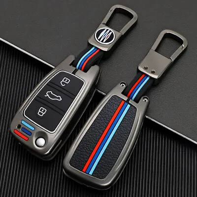 Zinc Alloy Key Fob Case Shell House Protector Cover For Audi A1 A3 Q3 Q7 S3 TT • $31.79