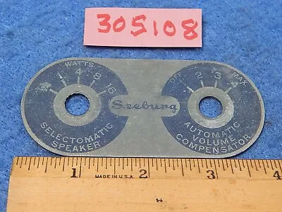 Seeburg Amplifier # 305108 - Speaker Volume AVC Escutcheon MRA3-L6 • $8