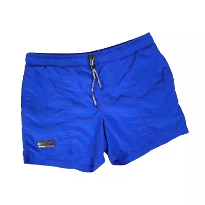 Vintage 90s Color Fusion By Head Sportswear Blue Nylon Running Shorts Medium  • $21.20