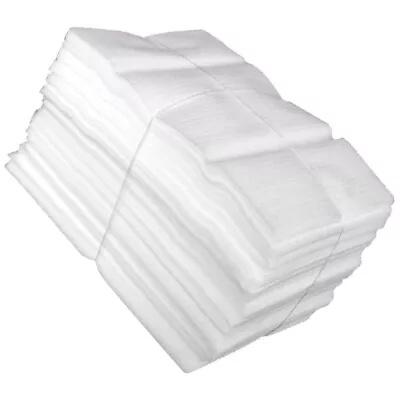 100 White Foam Packing Pouches For Small Items & Glassware • £10.15