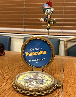 £197.77 • Buy Pinocchio Photo Frame Disney Jimini Cricket Clock 