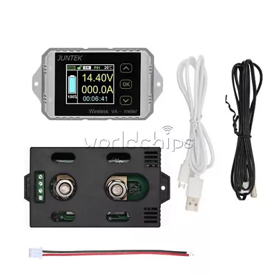 Wireless DC 0 ~ 400V 0 ~ 300A Ammeter Voltmeter Direct Current Voltage Tester RF • $73.28