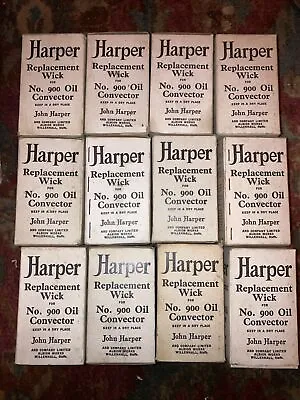 Harper No900 Wick Oil Convector Job Lot Of 12 Paraffin Heater Wicks NOS Vintage • £20