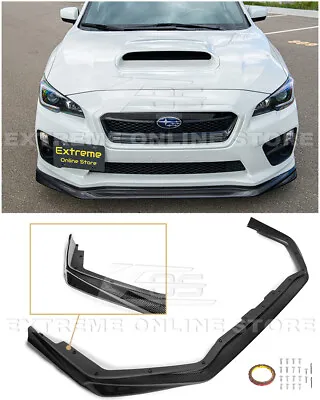 For 15-17 Subaru WRX STi VRS Style CARBON FIBER Front Bumper Lower Lip Splitter • $269.98