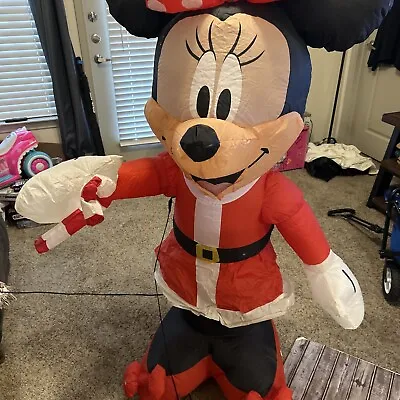 Christmas Disney 5 Ft Minnie Mouse Stocking W/Season Magic Inflatable • $29.99