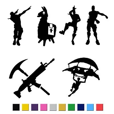 £3.49 • Buy 6x Fort Dancing Men Xbox Stickers Vinyl Wall Dinks, Bottle Gaming Nite 10cm Tall