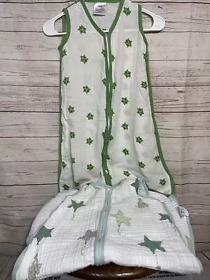 Lot Of 2 Aiden & Anais Muslin Sleep Sacks-Size M • $0.99