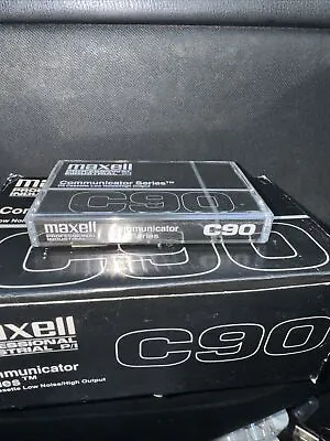 Maxell Communicator Series P/I C90 Low Noise/High Output Cassettes 10/Box NEW • $35.99