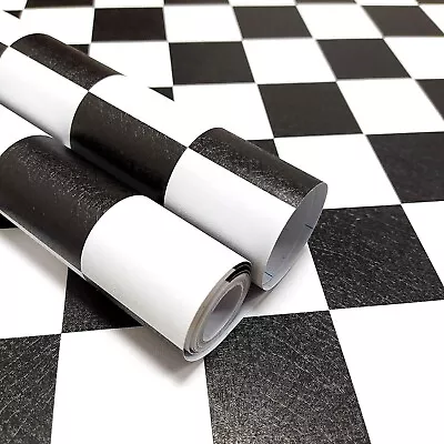 Black And White Contact Paper Checkered Peel And Stick Wallpaper 17.7x118  • $10.99