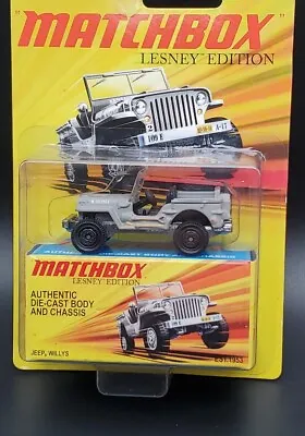 Matchbox 2010 Lesney Edition Jeep Willys Authentic Die-Cast Body 1:64 Scale • $18.99