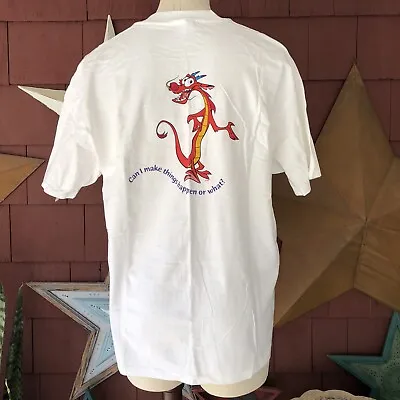 NWOT Vintage Promo 90s Y2K 1998 Rare Disney Mulan Dragon T Shirt USA Size XL • $249.99