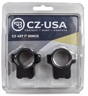 NEW CZ 40086 Aluminum Scope Rings For CZ457 / 455 11mm Dovetail 1 Inch Tube • $89.99