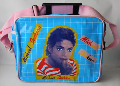 Rare Authentic Vintage 80's Michael Jackson Vinyl Shoulder Bag Greece New ! • $79.99