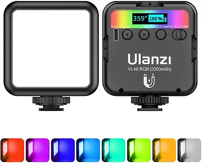 ULANZI VL49 RGB Video Lights LED Camera Light 360° Full Color Portable Photogra • $43.60