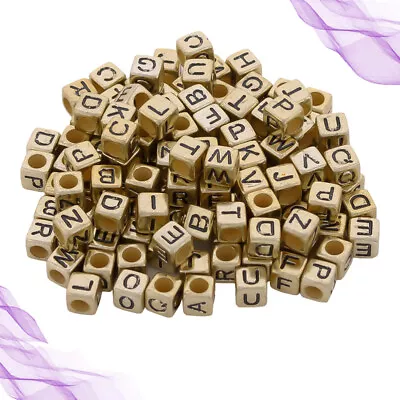  500 PCS Jewelry Making Bead Small Alphabet Beads Letter For Bracelets • £9.48