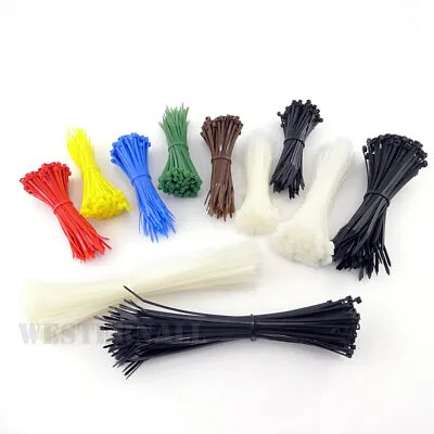 £3.99 • Buy 3 FOR 2 OFFER 100 Cable Ties Zip Tie Wraps Strong Nylon Various Size Colours