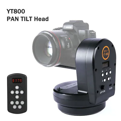 ZIFON YT-800 Motorized Pan Tilt Head Remote Control Electric Rotation Stabilizer • $66.15