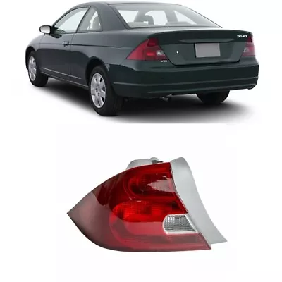 For Honda Civic 2001 2002 2003 Tail Light Assembly Driver Side Coupe HO2800134 • $66.04