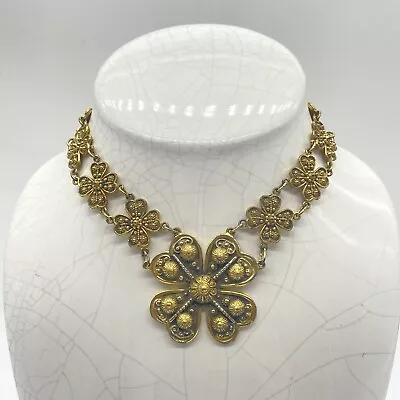 Vintage Designer Jewelry 1940s ETRUSCEANA Choker Necklace By Rice Weiner • $149.99