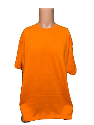 Vintage 90’s Orange Blank Alstyle Apparel Shirt Size XL Mens • $10