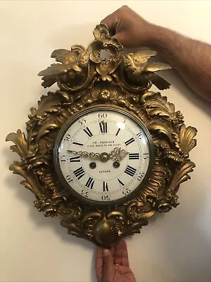 $1921.60 • Buy Large Antique Ornate Charles Frodsham Cartel Wall Clock @ 1850